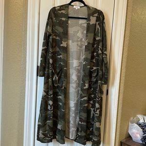 LulaRoe camo Sarah Cardigan